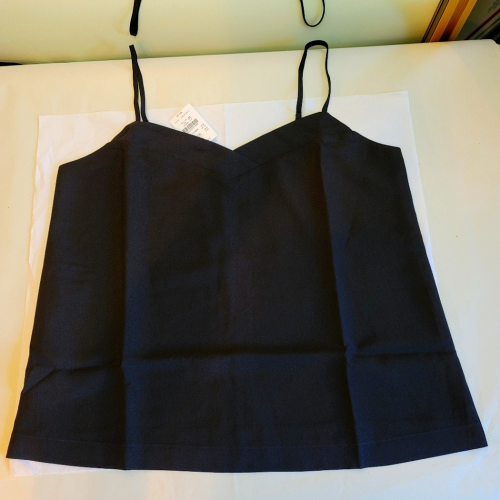 New! J Crew V-neck Black Cami Camisole Tank Top NWT - Picture 5 of 10